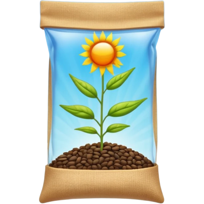 Sunbeam + seed pouch,Sky Gardener. emoji