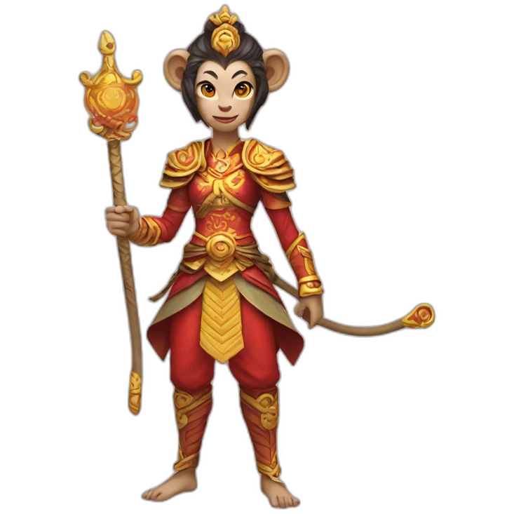 female MONKEY KING emoji