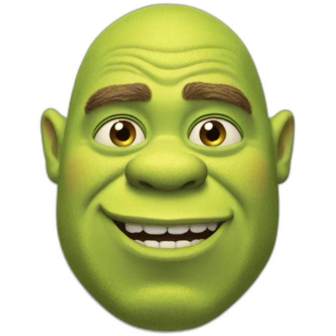 Shrek face emoji