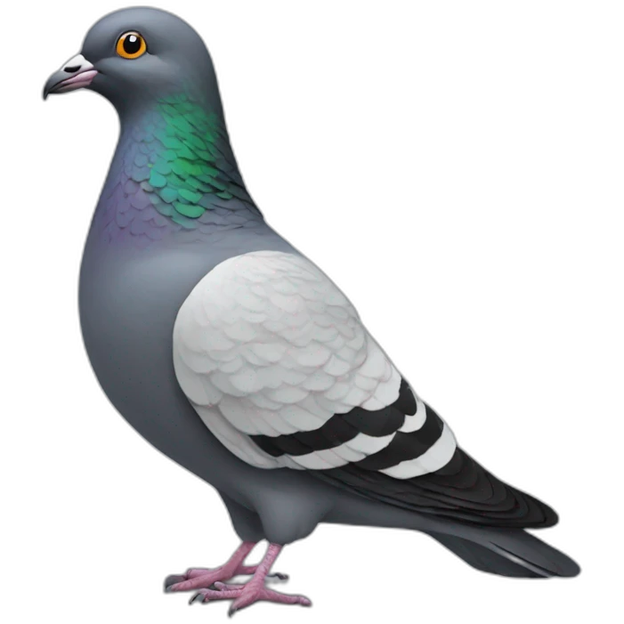 half pigeon emoji