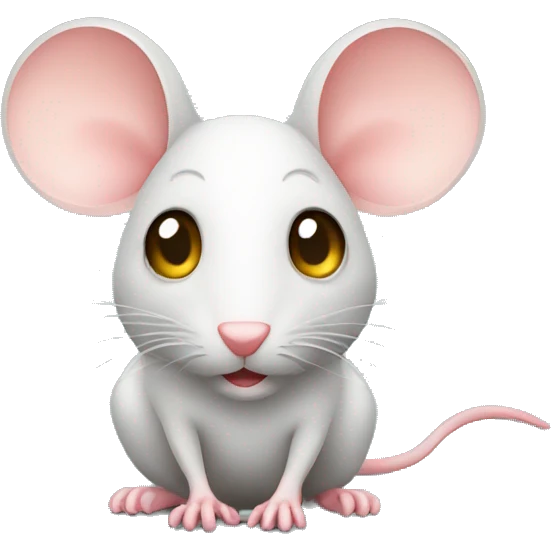 Mouse with money in these eyes emoji