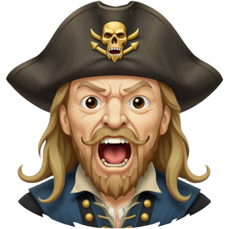 barbossa screaming emoji
