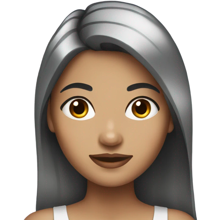 luxury dark hair female emoji