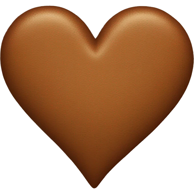 Brown heart emoji