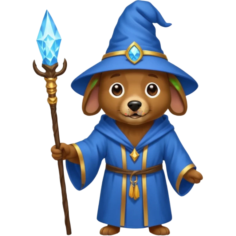 Dog wizard emoji