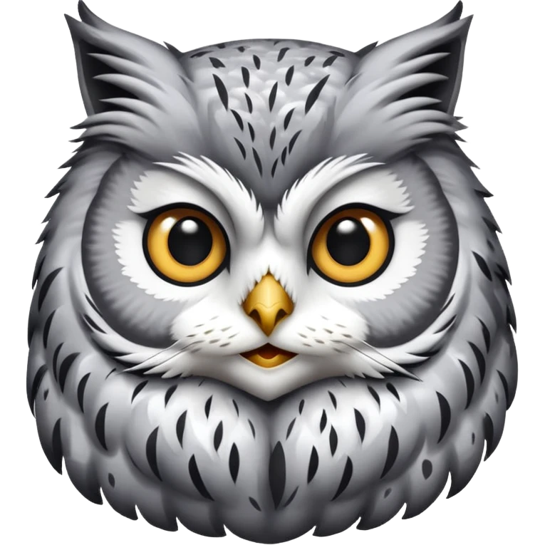 The owl with cat's face emoji