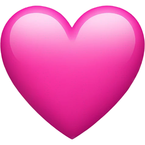 Heart with pink bright emoji