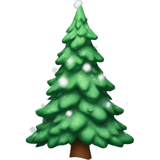 Christmas Tree with Snow emoji