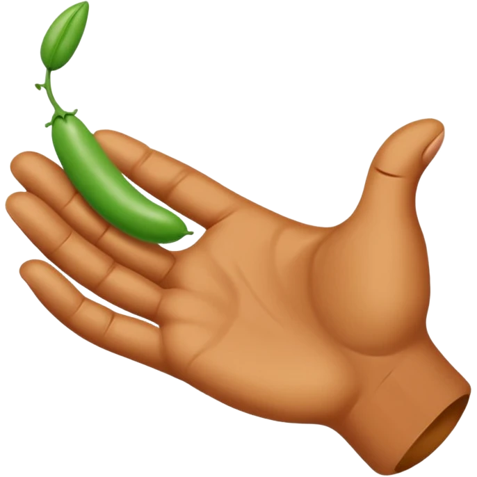 Hand Flicking a bean emoji