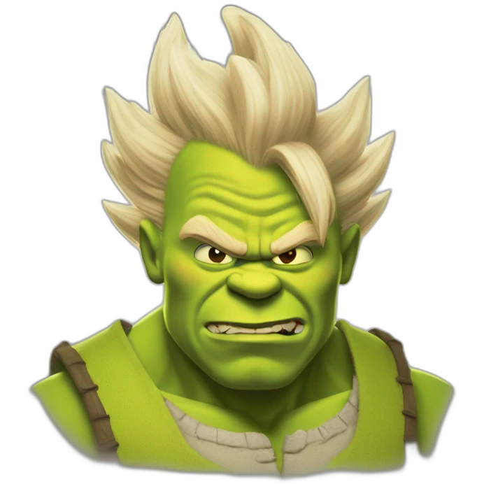Shrek Super Saiyan  emoji