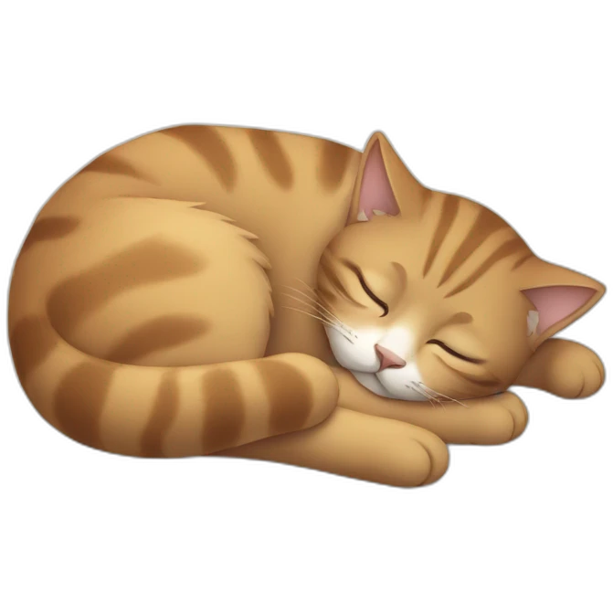sweet-cat-sleeping emoji