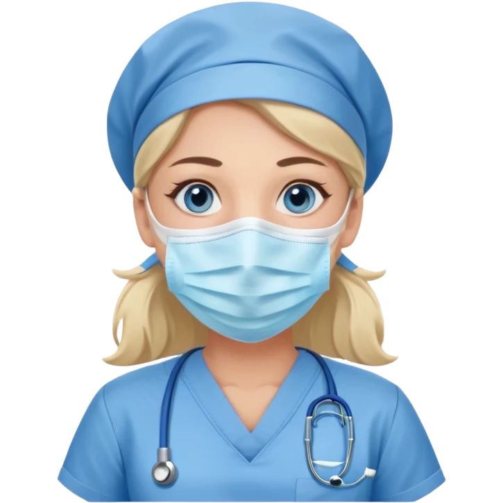 Nurse blue eyes emoji