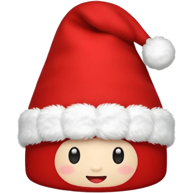 red noel hat emoji