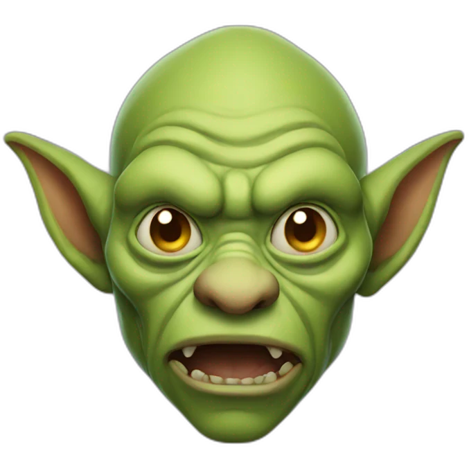 Ugly goblin emoji