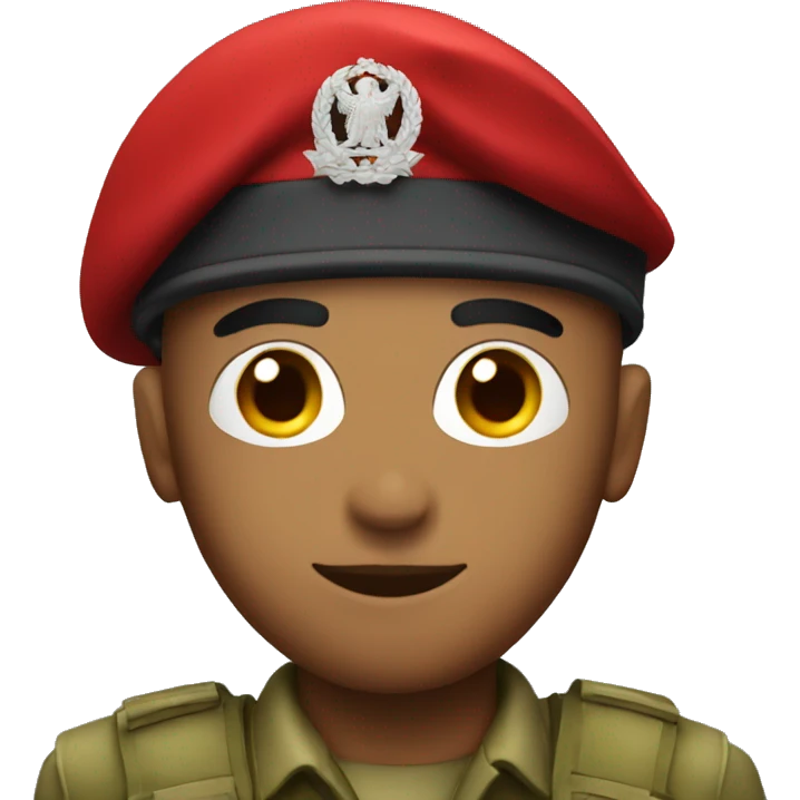 soldier with a red beret emoji