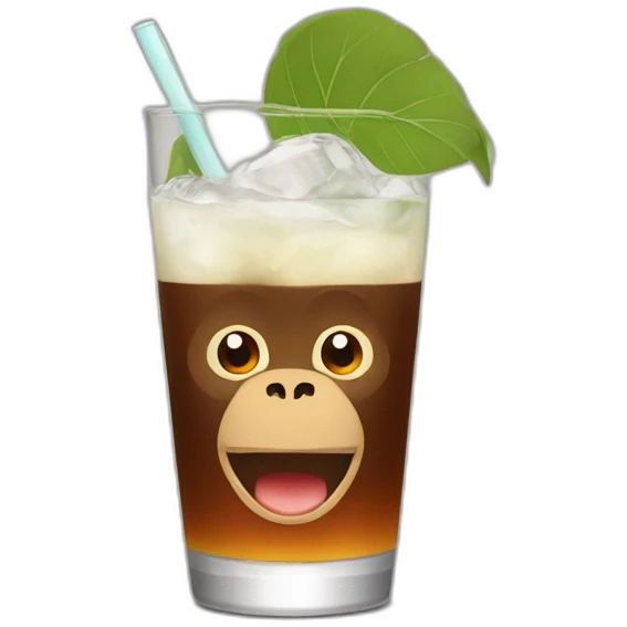 Monky drink emoji