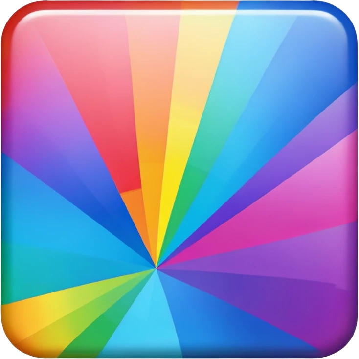 Cuadrado arcoiris  emoji