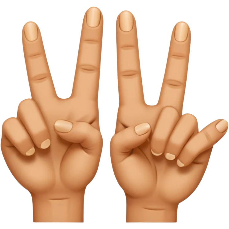 two fingers emoji