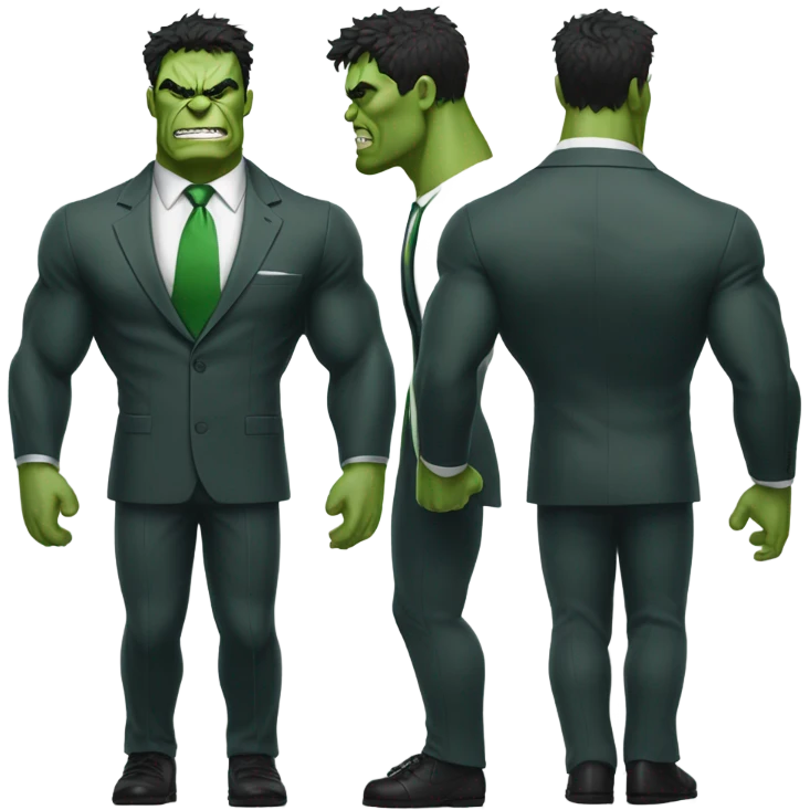Hulk in suit emoji