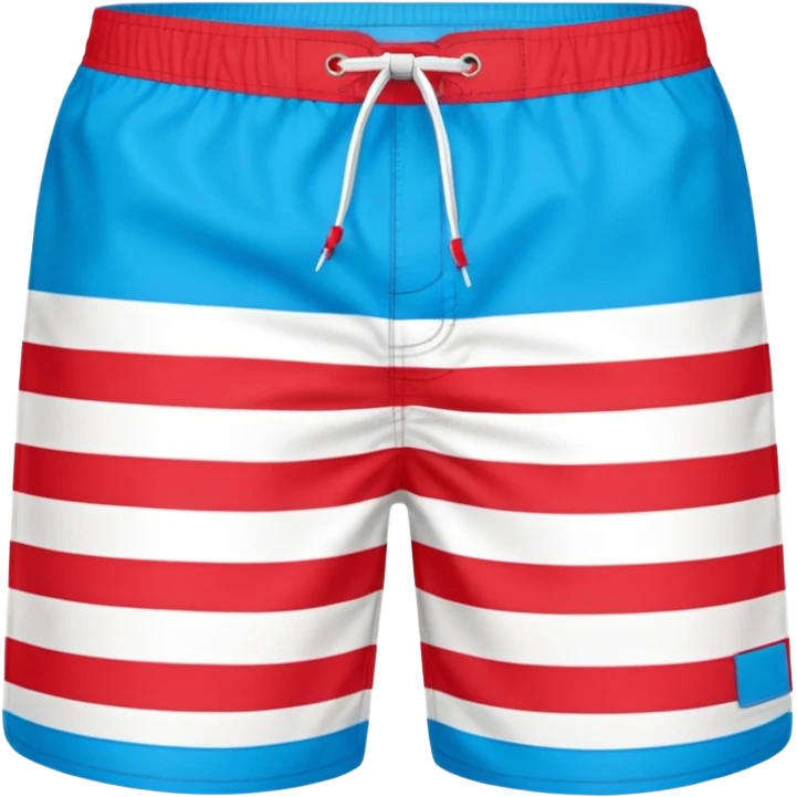 Cool bright Mens swim trunks america emoji