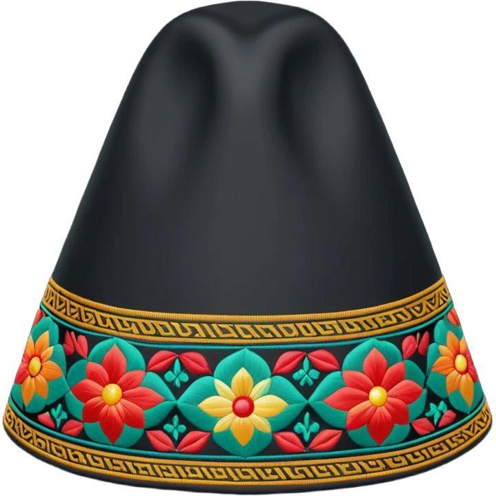 Uzbek traditional doppa hat emoji