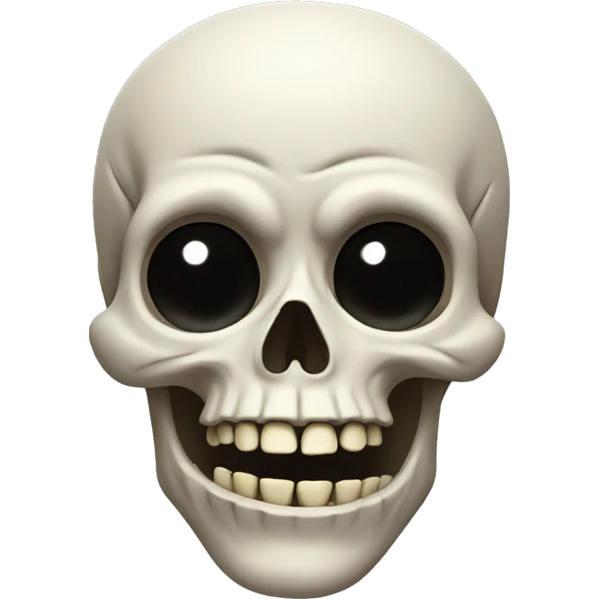 Funny skulls emoji