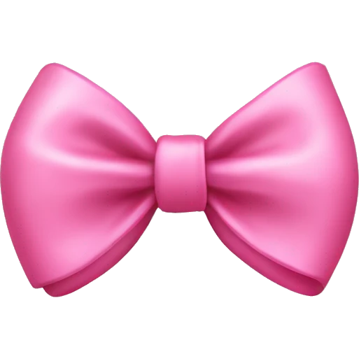 cute coquette pink bow emoji