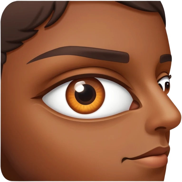 person looking out of the corner of their eye from the side emoji