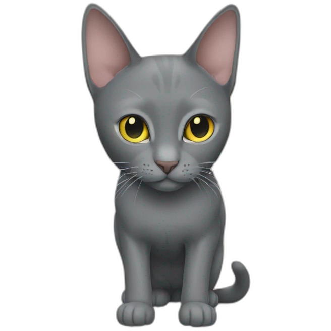 Korat Cat Full Body emoji