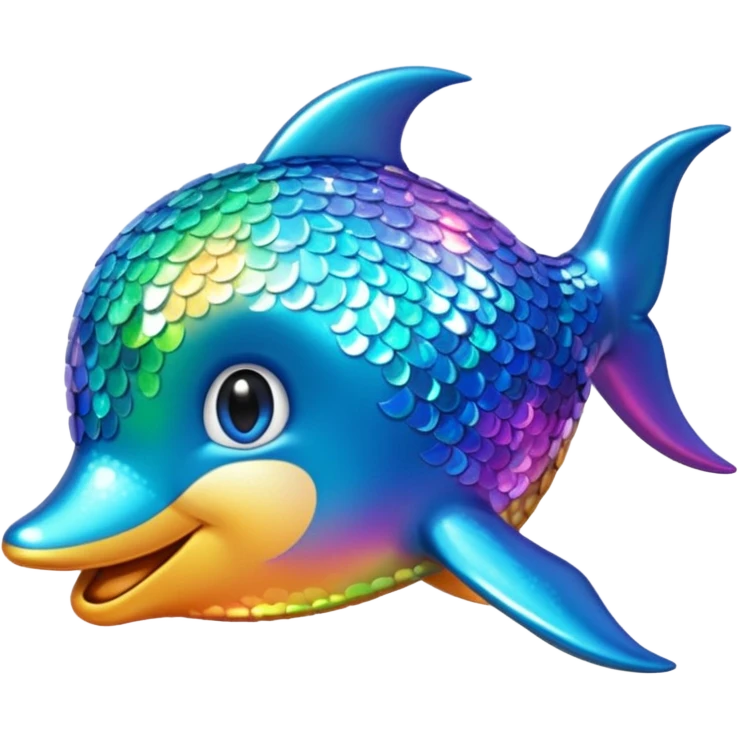 Dauphin à paillettes  emoji