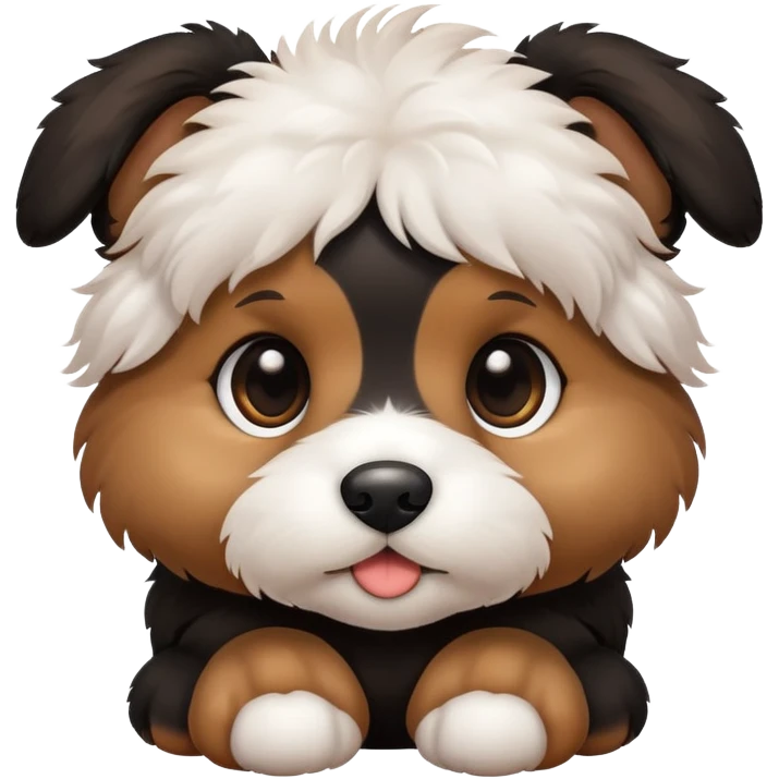 Black and brown puppy emoji