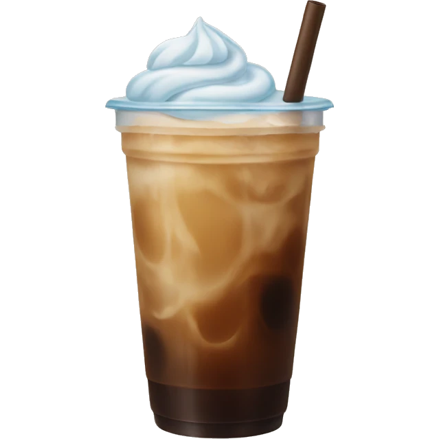 Iced coffee emoji