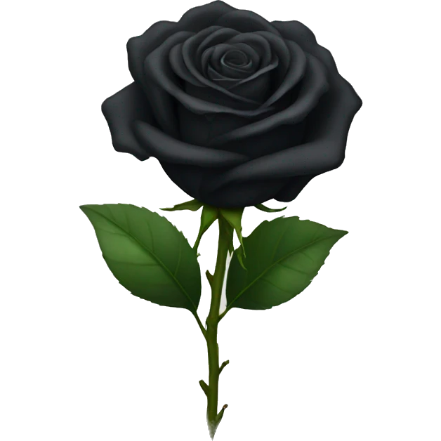 Black rose emoji