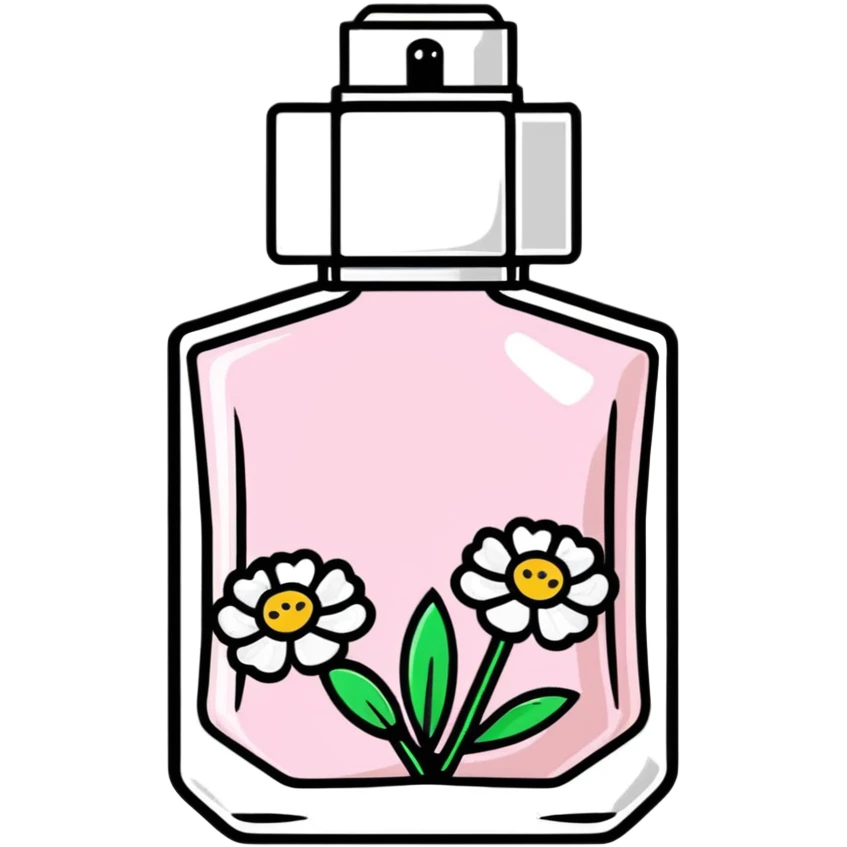 perfume spray with flowers emoji
