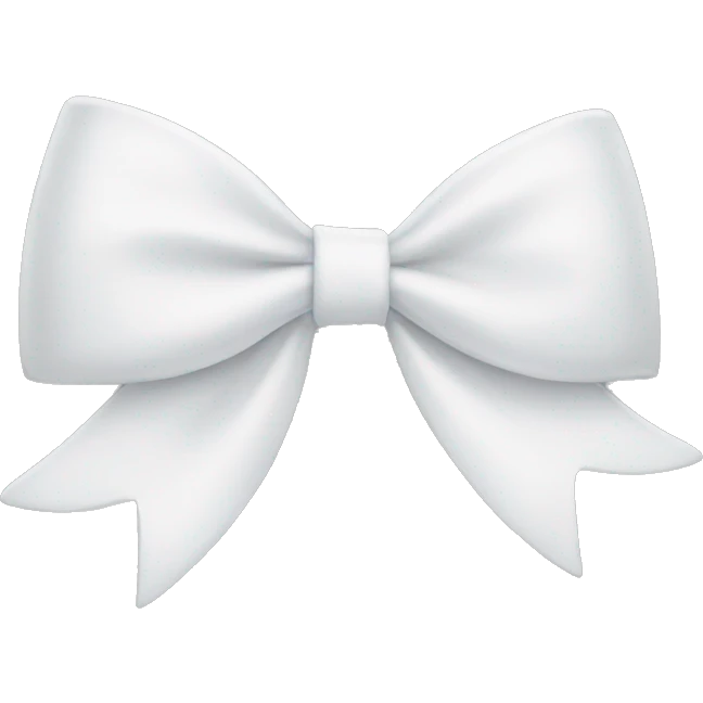 White bow emoji