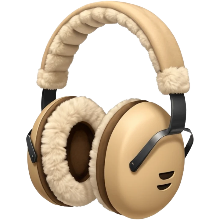 Warm beige earmuffs emoji