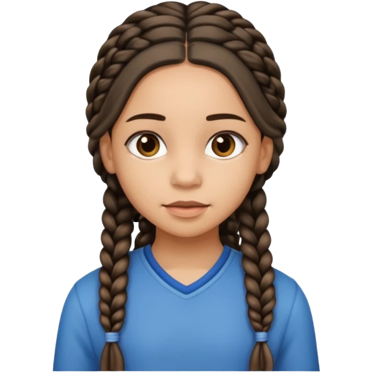 A girl with elongated ba emoji