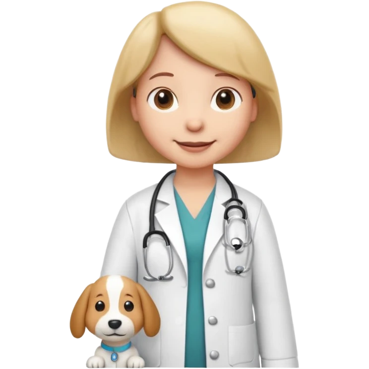 Snoopy dog in a doctor  uniform emoji