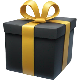 an open gift with 2 black figures inside popping out in fog emoji