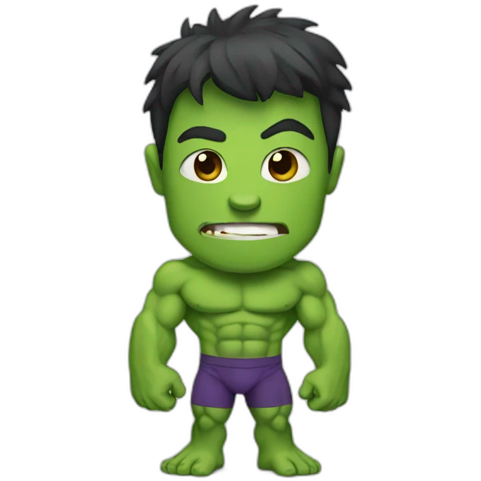 Thin hulk emoji