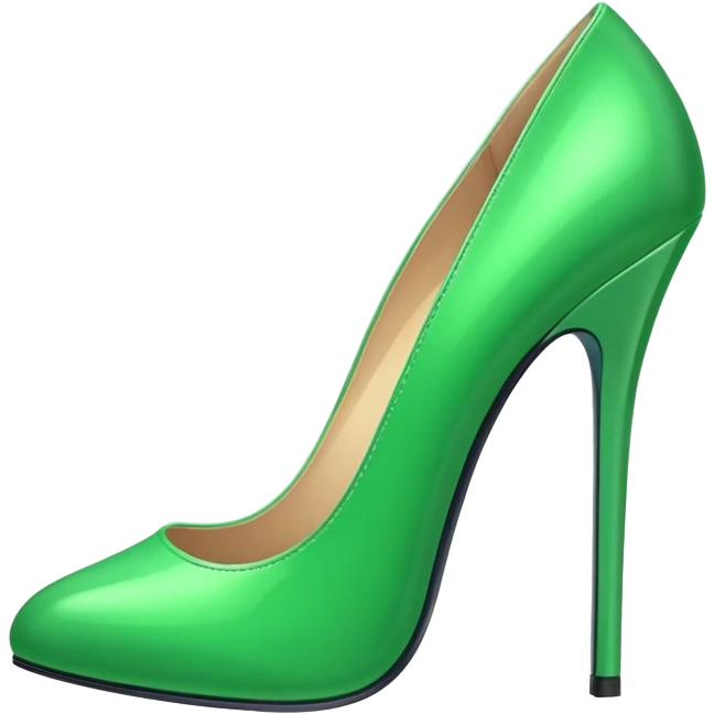 super realistic green heels emoji