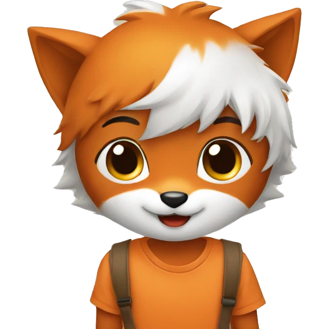 kids playing little fox emoji