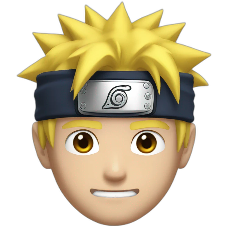the head of Naruto emoji