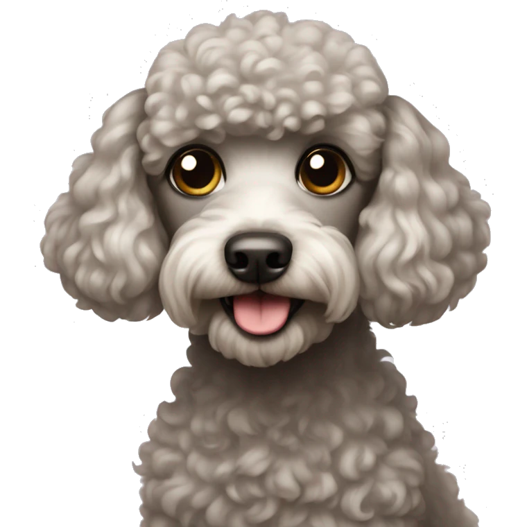 Dog poodle emoji