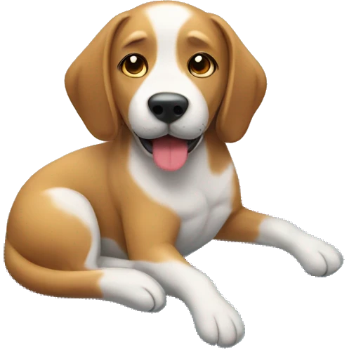 Massage dog emoji