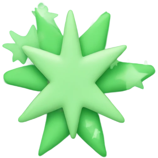 Green star emoji