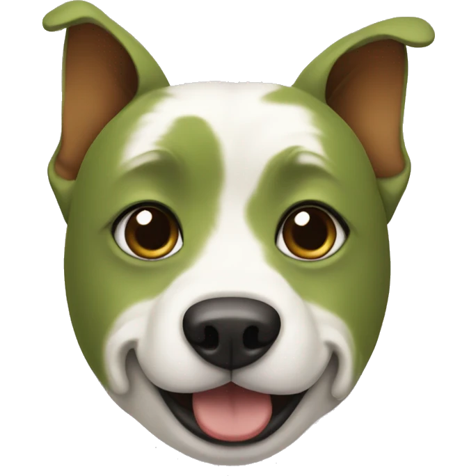 Dog whith matcha  emoji