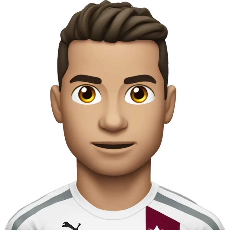 Cr7 con una cope del mundial de qatar emoji