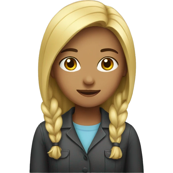 A girl working emoji
