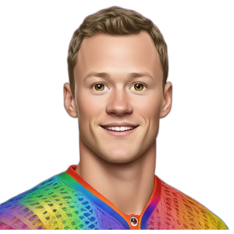 Disco Jonathan Toews wearing rainbow lace shirt emoji